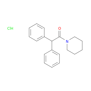 Piperidine, 1-(diphenylacetyl)-, hydrochloride