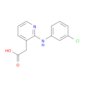 3-Pyridineacetic acid, 2-[(3-chlorophenyl)amino]-