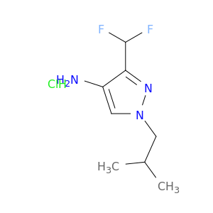 1H-吡唑-4-胺,3-(二氟甲基)-1-(2-甲基丙基)-,盐酸盐(1：1)