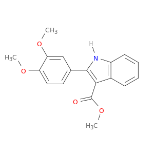 1H-Indole-3-carboxylic acid, 2-(3,4-dimethoxyphenyl)-, methyl ester