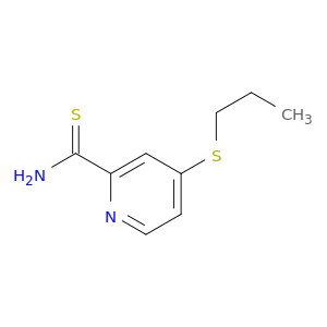 2-Pyridinecarbothioamide, 4-(propylthio)-
