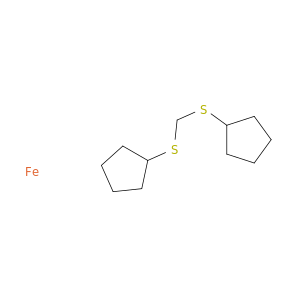 cyclopentylsulfanylmethylsulfanylcyclopentane; iron