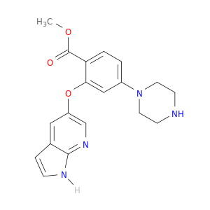 甲基 2-(1H-吡咯[2,3-B]吡啶-5-氧基)-4-(哌嗪-1-基)苯甲酸酯