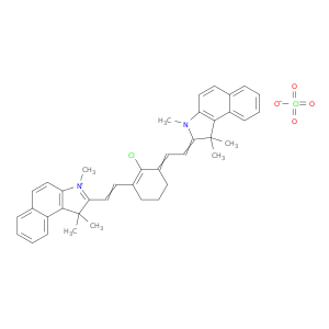 高氯酸 2-[2-[2-氯-3-[2-(1,3-二氢-1,1,3-三甲基-2H-苯并[E]-吲哚-2-亚基)-亚乙基]-1-环己烯-1-基]-乙烯基]-1,1,3-三甲基-1H-苯并[E]吲哚