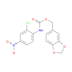 BENZO[1,3]DIOXOL-5-YLMETHYL N-(2-CHLORO-4-NITRO-PHENYL)CARBAMATE