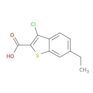 3-Chloro-6-ethyl-1-benzothiophene-2-carboxylic Acid
