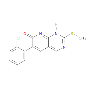 Pyrido[2,3-d]pyrimidin-7(1H)-one, 6-(2-chlorophenyl)-2-(methylthio)-