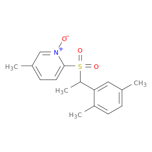 Pyridine, 2-[[1-(2,5-dimethylphenyl)ethyl]sulfonyl]-5-methyl-, 1-oxide