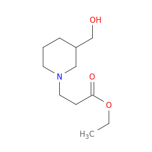 1-Piperidinepropanoic acid, 3-(hydroxymethyl)-, ethyl ester