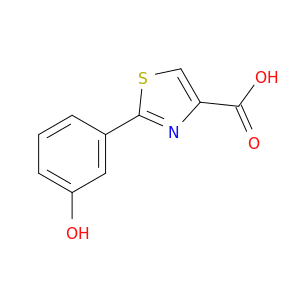 4-Thiazolecarboxylic acid, 2-(3-hydroxyphenyl)-