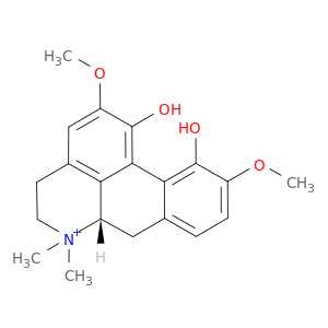 (s)-5,6,6a,7-tetrahydro-1,11-dihydroxy-2,10-dimethoxy-6,6-dimethyl-4h-dibenzo[de,g]quinolinium
