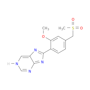 1H-Purine, 8-[2-methoxy-4-[(methylsulfonyl)methyl]phenyl]-