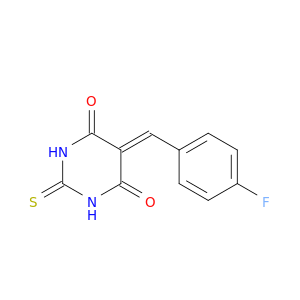 4,6(1H,5H)-Pyrimidinedione, 5-[(4-fluorophenyl)methylene]dihydro-2-thioxo-