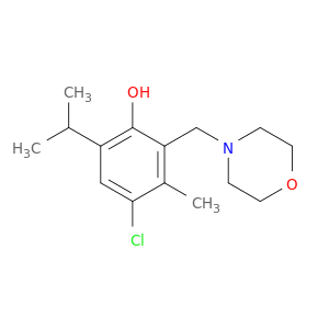 4-chloro-3-methyl-2-(morpholin-4-ylmethyl)-6-(propan-2-yl)phenol