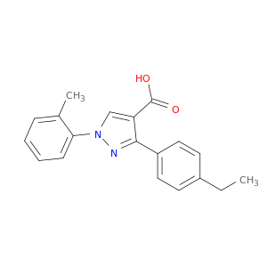 3-(4-Ethylphenyl)-1-(2-methylphenyl)-1H-pyrazole-4-carboxylic Acid