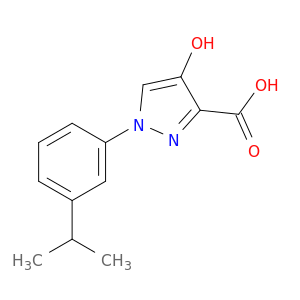 4-羟基-1-[3-(丙烷-2-基)苯基]-1H-吡唑-3-羧酸