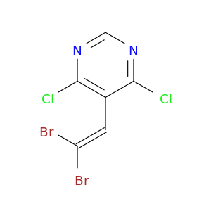 Pyrimidine, 4,6-dichloro-5-(2,2-dibromoethenyl)-