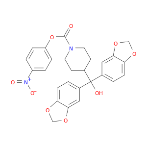 4-(双(苯并[d][1,3]二氧戊环-5-基)(羟基)甲基)哌啶-1-羧酸-4-硝基苯酯
