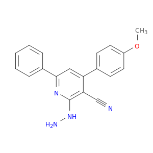 3-Pyridinecarbonitrile, 2-hydrazino-4-(4-methoxyphenyl)-6-phenyl-