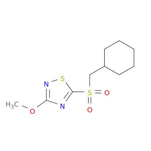 1,2,4-Thiadiazole, 5-[(cyclohexylmethyl)sulfonyl]-3-methoxy-