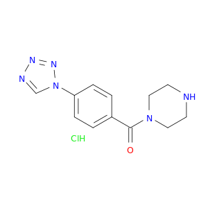 1-[4-(1H-1,2,3,4-Tetrazol-1-yl)benzoyl]piperazine Hydrochloride