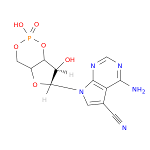 4-amino-7-[(6r,7r)-2,7-dihydroxy-2-oxidotetrahydro-4h-furo[3,2-d][1,3,2]dioxaphosphinin-6-yl]-7h-pyrrolo[2,3-d]pyrimidine-5-carbonitrile