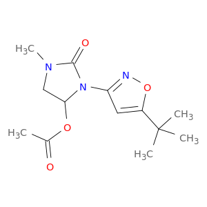 2-Imidazolidinone,4-(acetyloxy)-3-[5-(1,1-dimethylethyl)-3-isoxazolyl]-1-methyl-