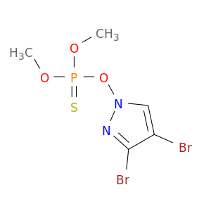 1H-Pyrazole, 3,4-dibromo-1-[(dimethoxyphosphinothioyl)oxy]-