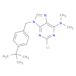 9H-Purin-6-amine,2-chloro-9-[[4-(1,1-dimethylethyl)phenyl]methyl]-N,N-dimethyl-