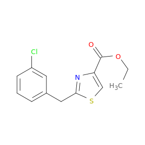 Ethyl 2-[(3-chlorophenyl)methyl]-1,3-thiazole-4-carboxylate
