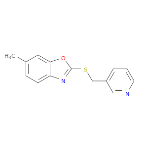 Benzoxazole, 6-methyl-2-[(3-pyridinylmethyl)thio]-