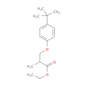 Propanoic acid, 3-[4-(1,1-dimethylethyl)phenoxy]-2-methyl-, ethyl ester