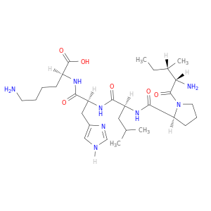 L-Lysine, L-isoleucyl-L-prolyl-L-leucyl-L-histidyl-