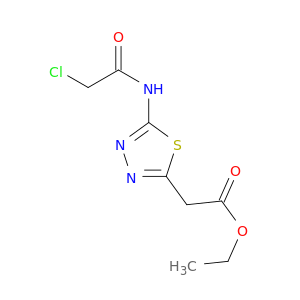 1,3,4-Thiadiazole-2-acetic acid, 5-[(chloroacetyl)amino]-, ethyl ester