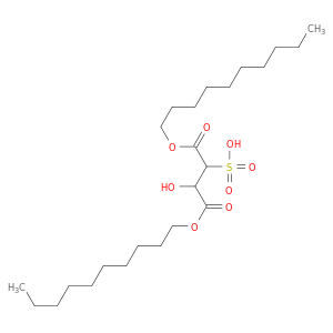 Butanedioic acid, 2-hydroxy-3-sulfo-, 1,4-didecyl ester