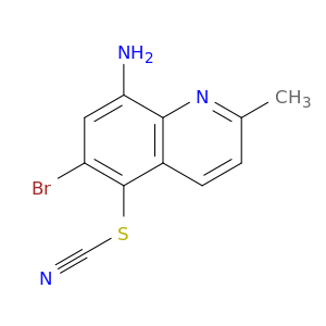 Thiocyanic acid, 8-amino-6-bromo-2-methyl-5-quinolinyl ester