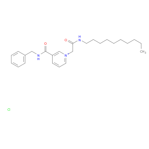 3-BENZYLCARBAMOYL-1-(DECYLCARBAMOYLMETHYL)PYRIDINIUM CHLORIDE