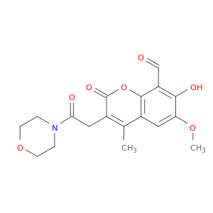 7-羟基-6-甲氧基-4-甲基-3-[2-(4-吗啉基)-2-氧代乙基]-2-氧代-2H-1-苯并吡喃-8-甲醛