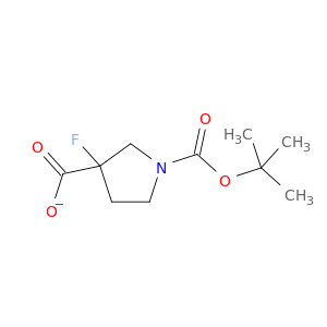 1-叔丁氧羰基-3-氟吡咯烷-3-羧酸