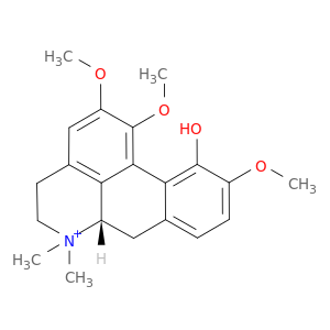 (6as)-11-hydroxy-1,2,10-trimethoxy-6,6-dimethyl-5,6,6a,7-tetrahydro-4h-dibenzo[de,g]quinolinium