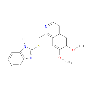 Isoquinoline, 1-[(1H-benzimidazol-2-ylthio)methyl]-6,7-dimethoxy-