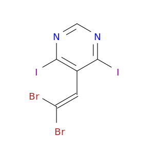 Pyrimidine, 5-(2,2-dibromoethenyl)-4,6-diiodo-