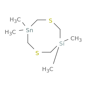 1,5-Dithia-3-sila-7-stannacyclooctane, 3,3,7,7-tetramethyl-