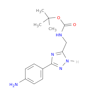 tert-butyl N-{[3-(4-aminophenyl)-1H-1,2,4-triazol-5-yl]methyl}carbamate