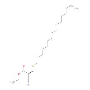 2-Propenoic acid, 2-cyano-3-(hexadecylthio)-, ethyl ester