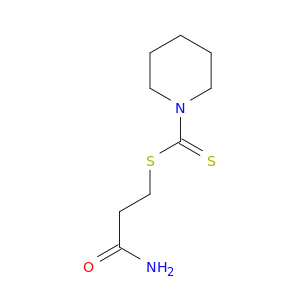 1-Piperidinecarbodithioic acid, 3-amino-3-oxopropyl ester