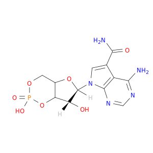 4-amino-7-[(6r,7r)-2,7-dihydroxy-2-oxidotetrahydro-4h-furo[3,2-d][1,3,2]dioxaphosphinin-6-yl]-7h-pyrrolo[2,3-d]pyrimidine-5-carboxamide