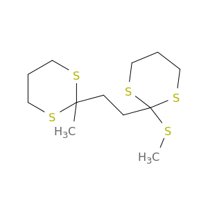 1,3-Dithiane, 2-[2-(2-methyl-1,3-dithian-2-yl)ethyl]-2-(methylthio)-