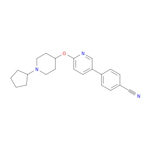 Benzonitrile, 4-[6-[(1-cyclopentyl-4-piperidinyl)oxy]-3-pyridinyl]-