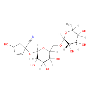 4-hydroxy-1-[(2S,3R,4S,5R,6R)-3,4,5-trihydroxy-6-[[(2R,3S,4S,5R,6R)-3,4,5-trihydroxy-6-methyl-oxan-2-yl]oxymethyl]oxan-2-yl]oxy-cyclopent-2-ene-1-carbonitrile
